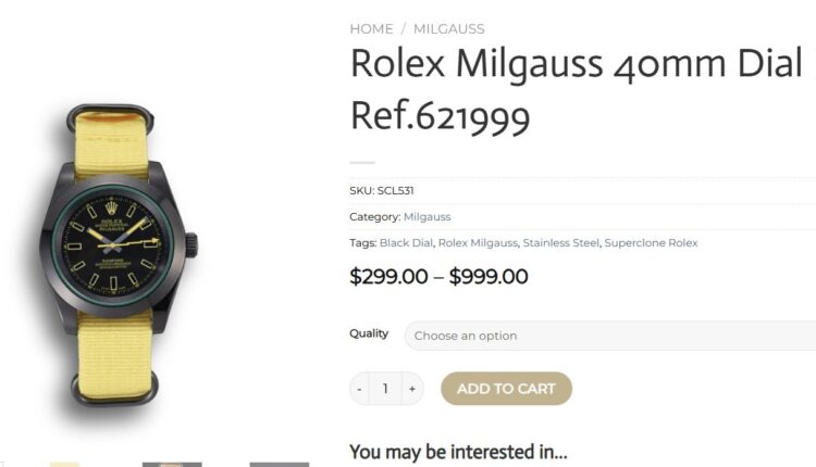Rolex Milgauss 40mm Dial Black